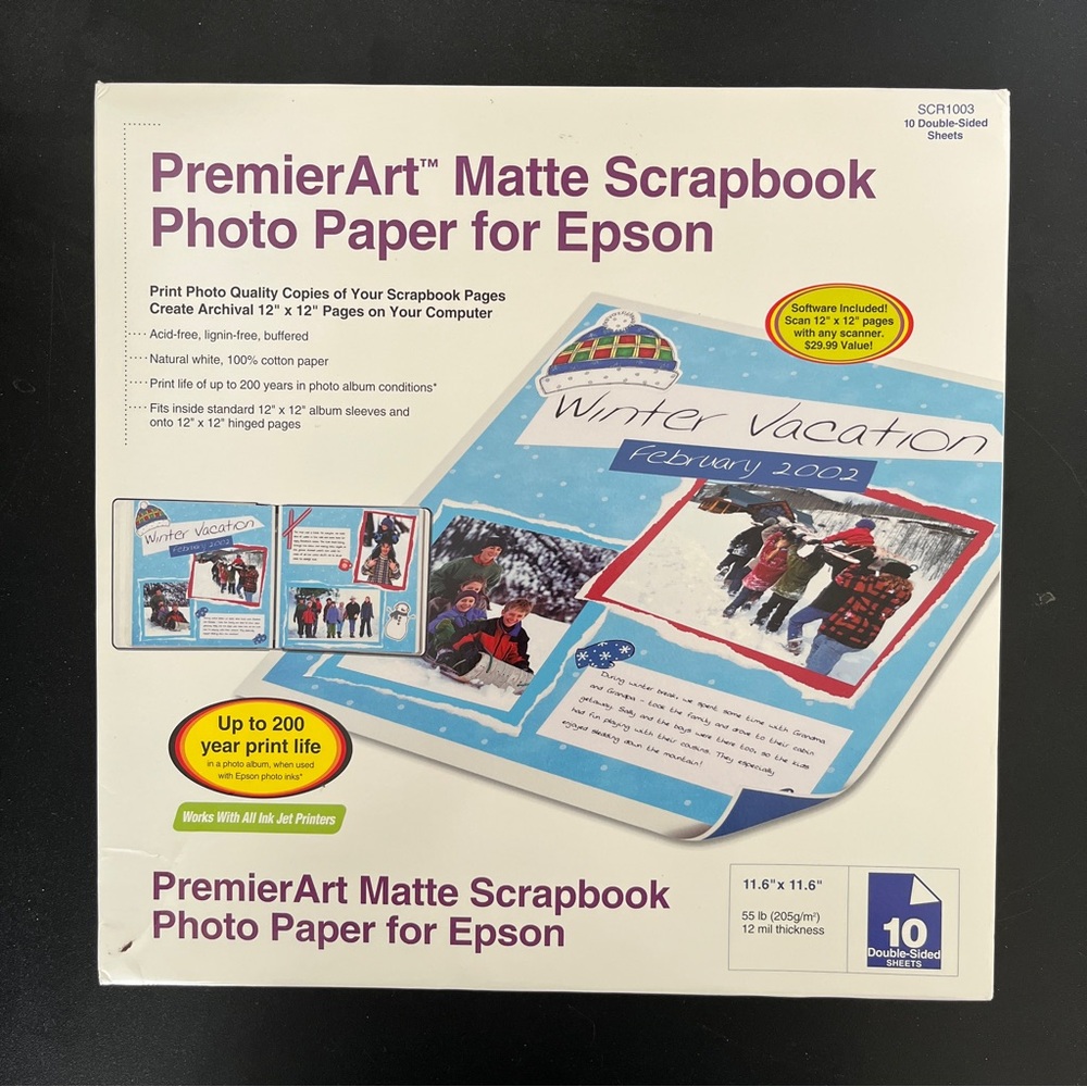 Brand PremieArt Matt Scrapbook Photo Paper for Epson